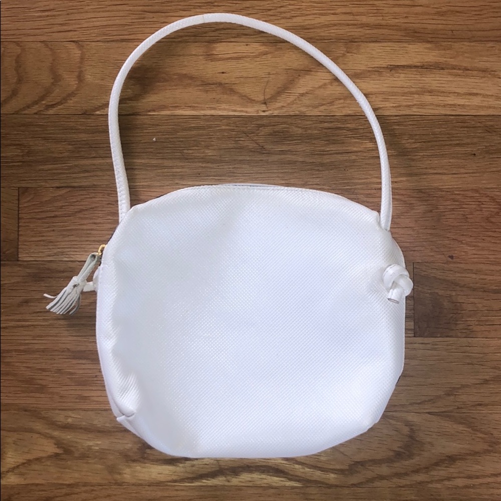 Vintage Bottega Veneta White Leather Bag
